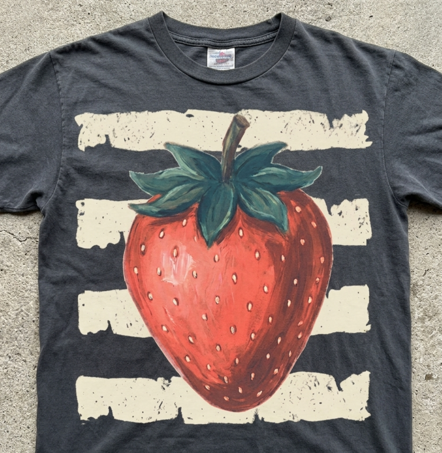 Coastal Strawberry Stripes Teacher PNG, Back to School Sublimation Design, Matching Faculty Shirt Digital Download, Fall Teacher Mom Art